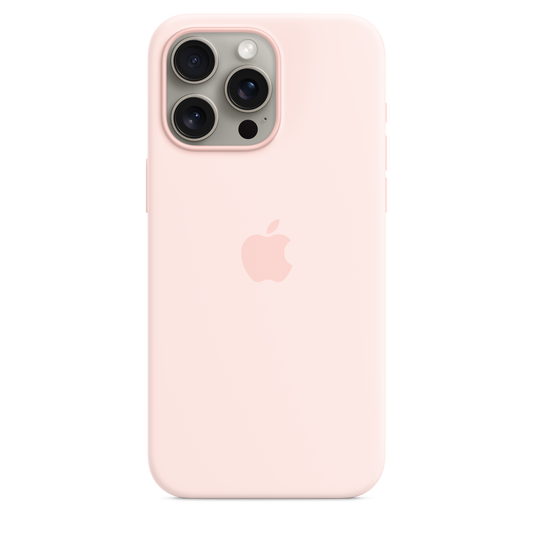 iPhone 15 Pro Max Silicone Case with MagSafe - Light Pink - iSTYLE.hr