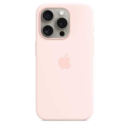 iPhone 15 Pro Silicone Case with MagSafe - Light Pink - iSTYLE.hr