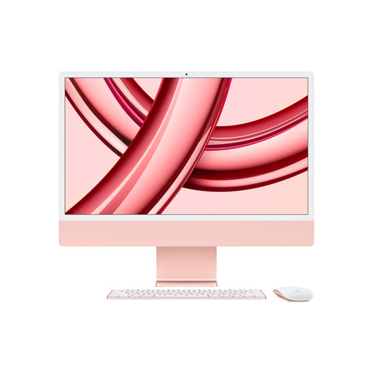 24-inch iMac with Retina 4.5K display: Apple M3 chip with 8‑core CPU and 10‑core GPU, 512GB SSD - Pink - iSTYLE.hr