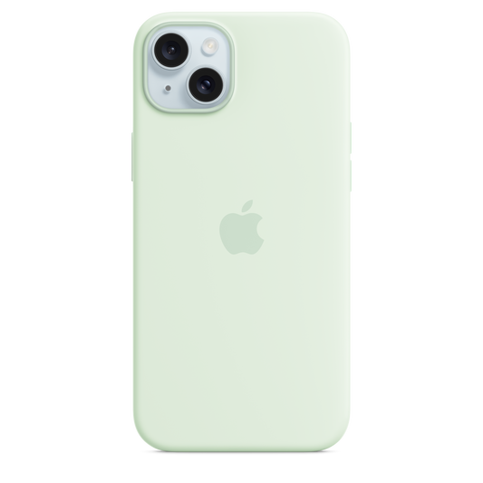 iPhone 15 Plus Silicone Case with MagSafe - Soft Mint - iSTYLE.hr