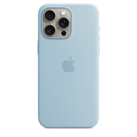 iPhone 15 Pro Max Silicone Case with MagSafe - Light Blue - iSTYLE.hr