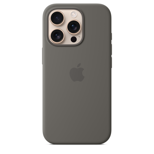 iPhone 16 Pro Silicone Case with MagSafe - Stone Grey - iSTYLE.hr