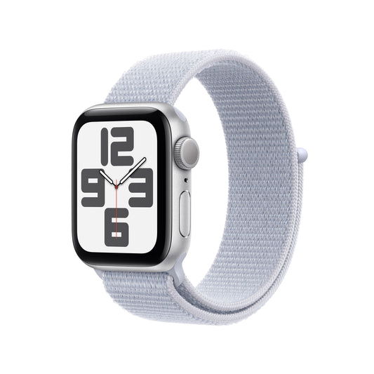 Apple Watch SE GPS 40mm Silver Aluminium Case with Blue Cloud Sport Loop - One Size - iSTYLE.hr