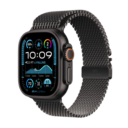 Apple Watch Ultra 2 GPS + Cellular 49mm Black Titanium Case with Black Titanium Milanese Loop - Large - iSTYLE.hr