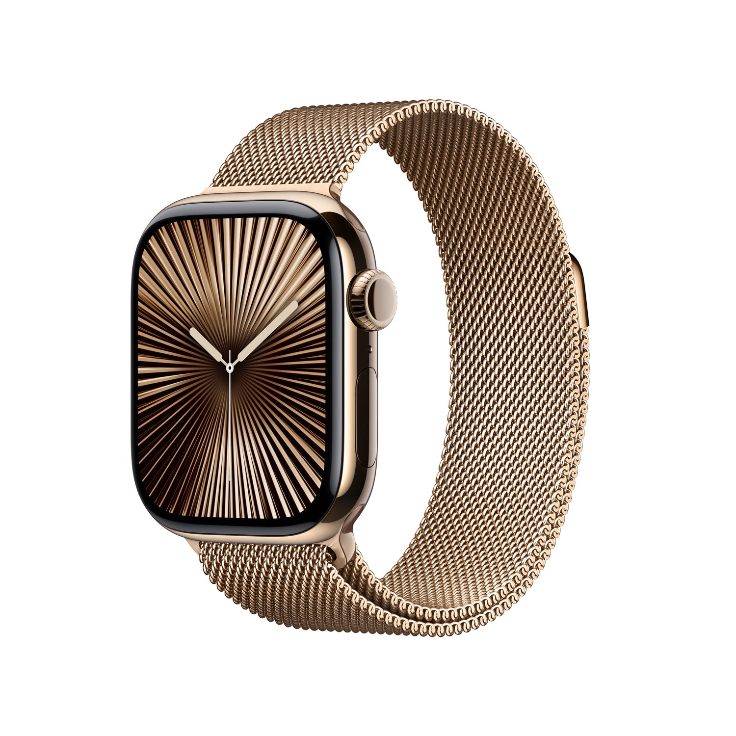 Apple Watch Series 10 GPS + Cellular 42mm Gold Titanium Case with Gold Milanese Loop - iSTYLE.hr