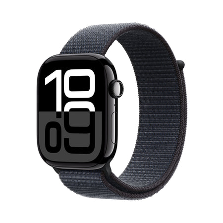 Apple Watch Series 10 GPS + Cellular 46 mm mlazno crno aluminijsko kućište s Sport Loop-om boje tinte