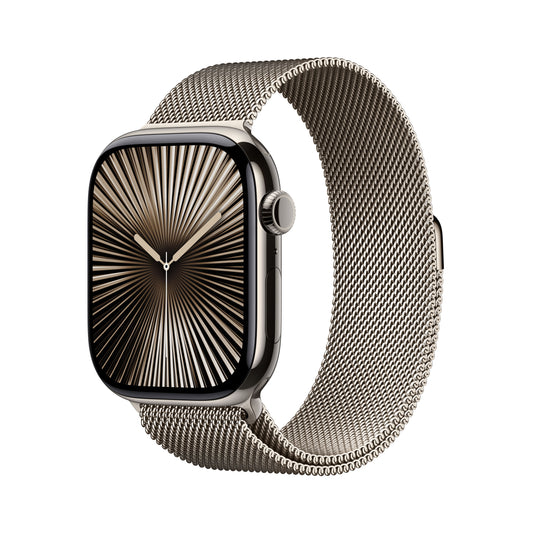 Apple Watch Series 10 GPS + Cellular 46mm Natural Titanium Case with Natural Milanese Loop - S/M - iSTYLE.hr