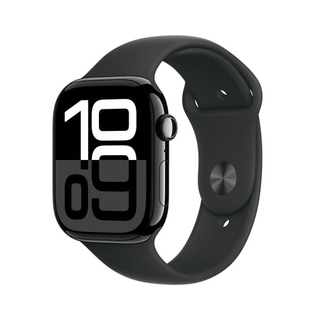 Apple Watch Series 10 GPS 46 mm mlazno crno aluminijsko kućište s crnim Sport Band-om - S/M