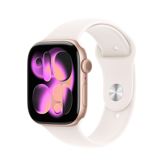 Apple Watch Series 11 GPS + Cellular 46mm Rose Gold Aluminium Case with Light Blush Sport Band - M/L - iSTYLE.hr