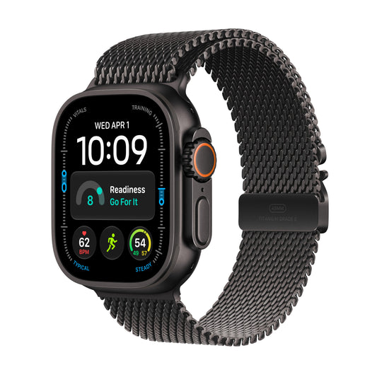 Apple Watch Ultra 4 GPS + Cellular 49mm Black Titanium Case with Black Titanium Milanese Loop - L - iSTYLE.hr