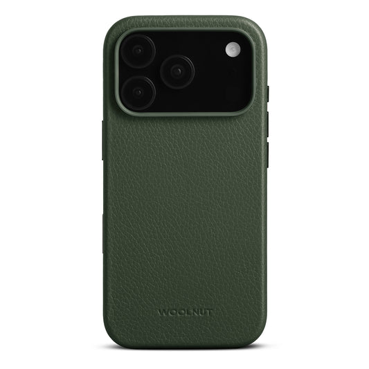 Woolnut kožna maska za iPhone 17 Pro - zelena