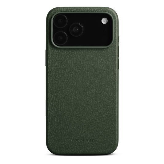 Woolnut kožna maska za iPhone 17 Pro Max - zelena