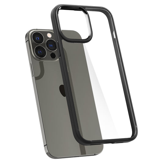 Spigen Crystal Hybrid za iPhone 13 Pro - Clear/Matte Black - iSTYLE.hr