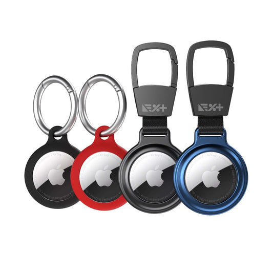 Paket od 4 privjeska Next One za AirTag: 2x silikonski privjesak + 2x aluminijski privjesak - iSTYLE.hr