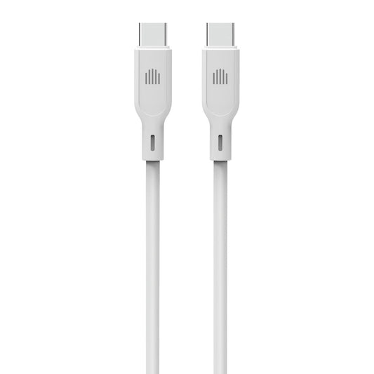 Dviced USB-C na USB-C silikonski kabel (1,25m) - bijeli - iSTYLE.hr