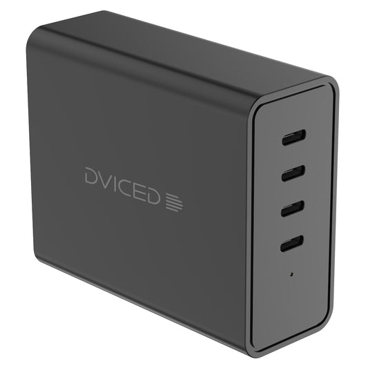 Dviced Stolni punjač 140 W GaN s 4× USB-C – crni