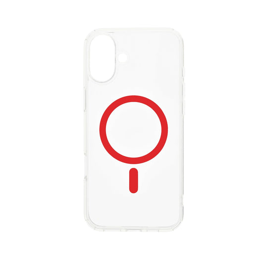 Dviced MagSafe clear case za iPhone 16 - Red - iSTYLE.hr