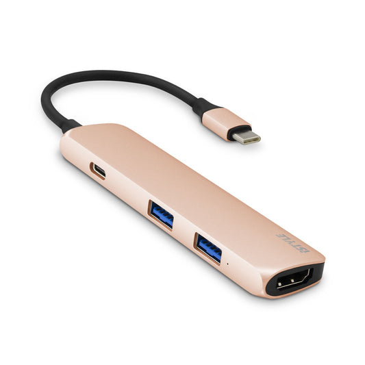 iSTYLE USB Type-C HUB 4K HDMI - gold/black - iSTYLE.hr