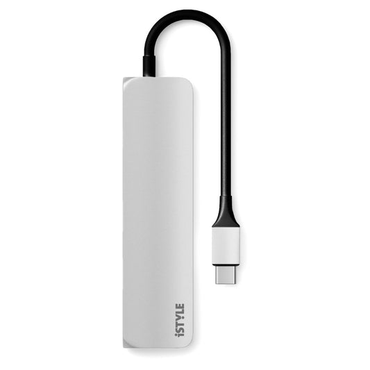 iSTYLE USB Type-C HUB 4K HDMI - srebrna/crna - iSTYLE.hr