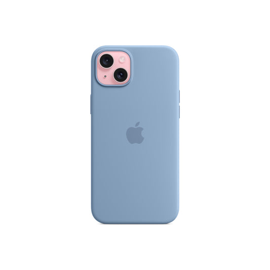 Apple Silicone Case za iPhone 15 Plus - kompatibilan s MagSafe - Winter Blue - iSTYLE.hr