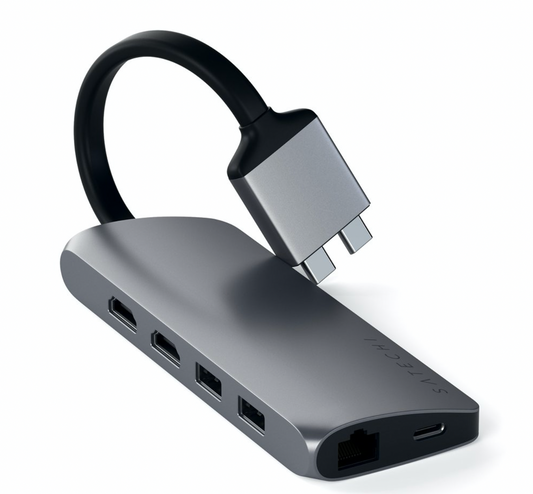 Satechi Type-C Dual Multimedia Adapter - Space Gray - iSTYLE.hr