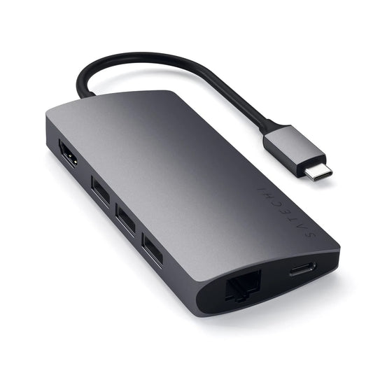 Satechi Multi-port Type-C adapter sa Ethernet V2 - Space Gray - iSTYLE.hr
