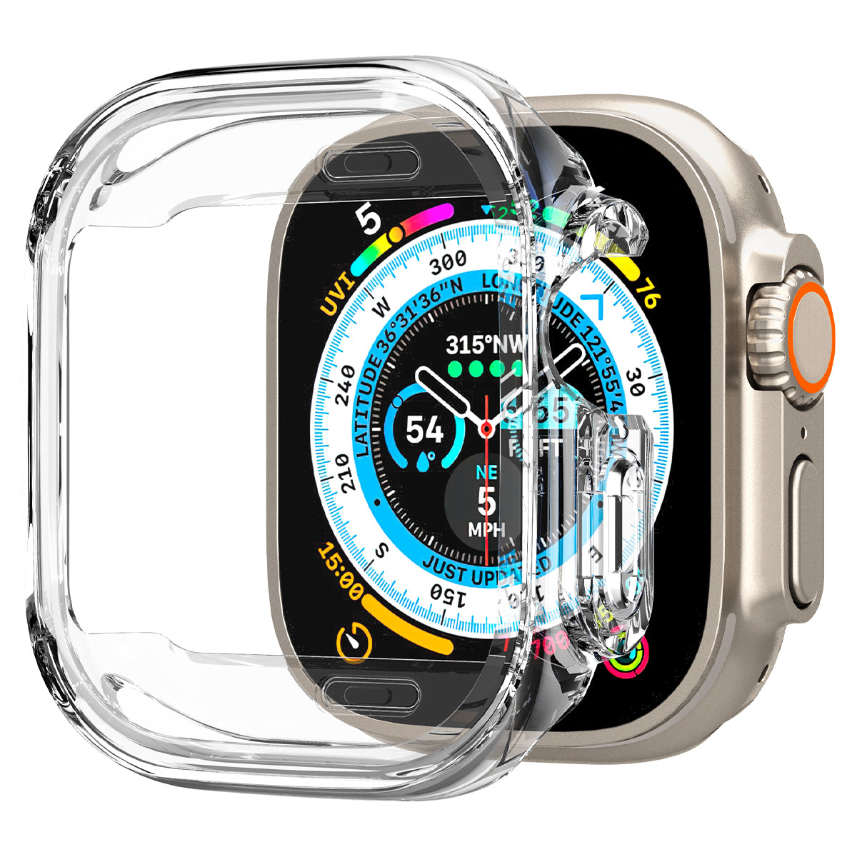 Spigen Ultra Hybrid kućište za Apple Watch Ultra prozirna