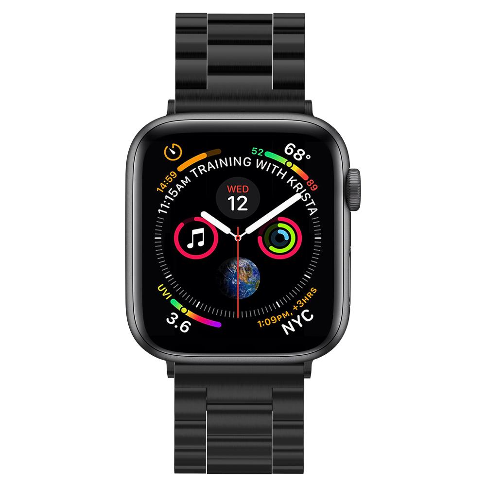Spigen Apple Watch 8/9/10/11/SE/Ultra (44/45/46/49mm) Metal Band Modern Fit Black 062MP25403