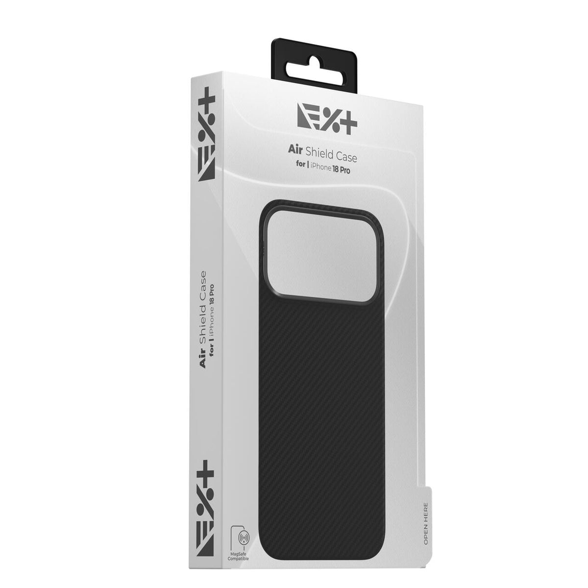 NOA AirShield maskica za iPhone 18 Pro kompatibilna s MagSafeom - crna