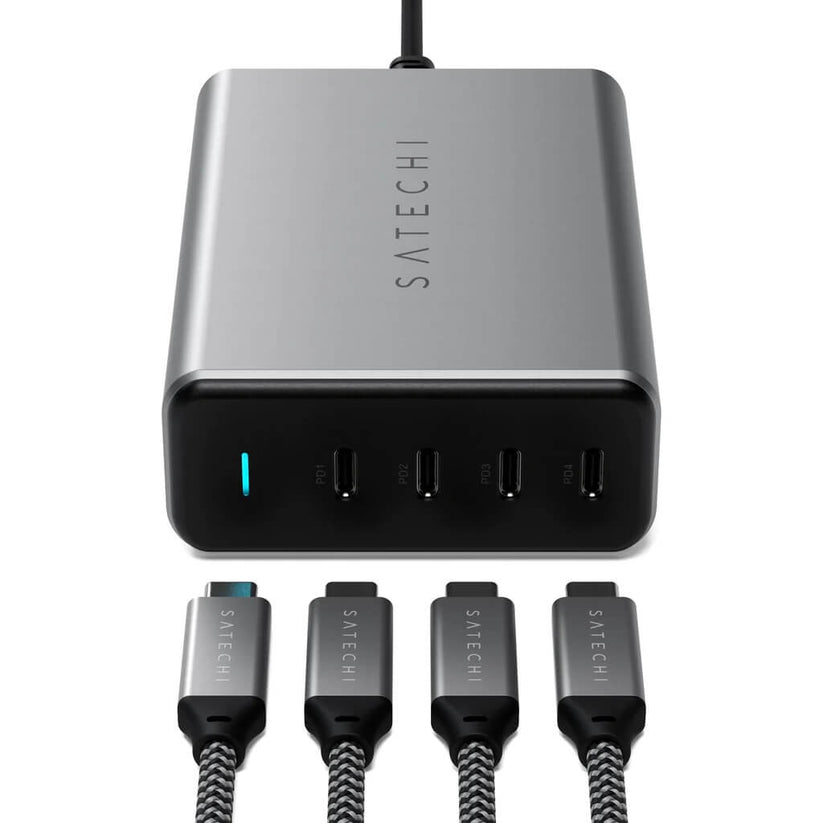 Satechi 165W USB-C 4-PORT PD GAN Charger (4xUSB-C up to 100W)