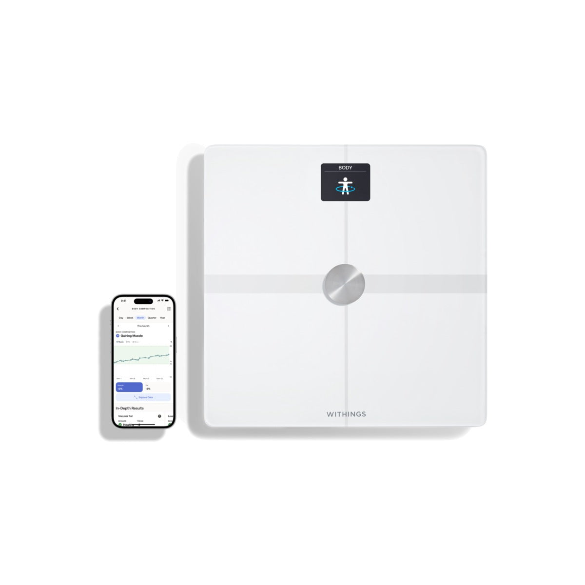 Withings Body Smart Advanced Body Composition Wi-Fi Scale - White