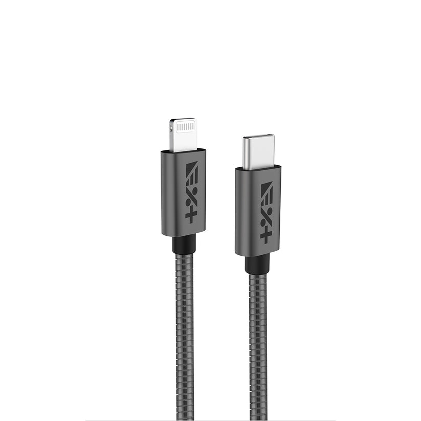 NEXT ONE SPACE GRAY USB-C TO LIGHTNING 1.2 M METALIC CABLE