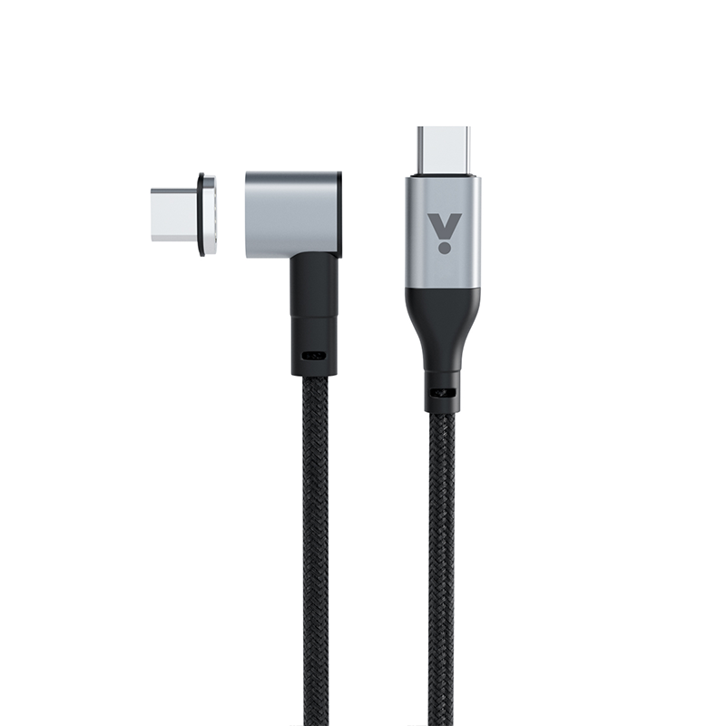 ISTYLE Magnetic Braided Data Cable USB-C to USB-C - gray - iSTYLE.hr