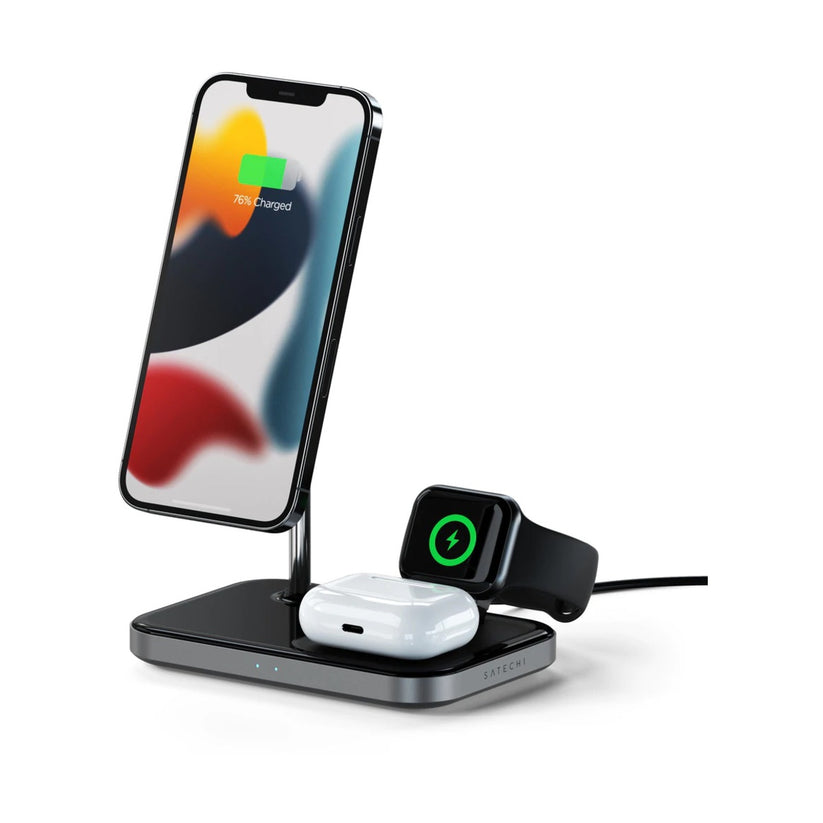 Satechi Trio Wireless Charging Stand - Black