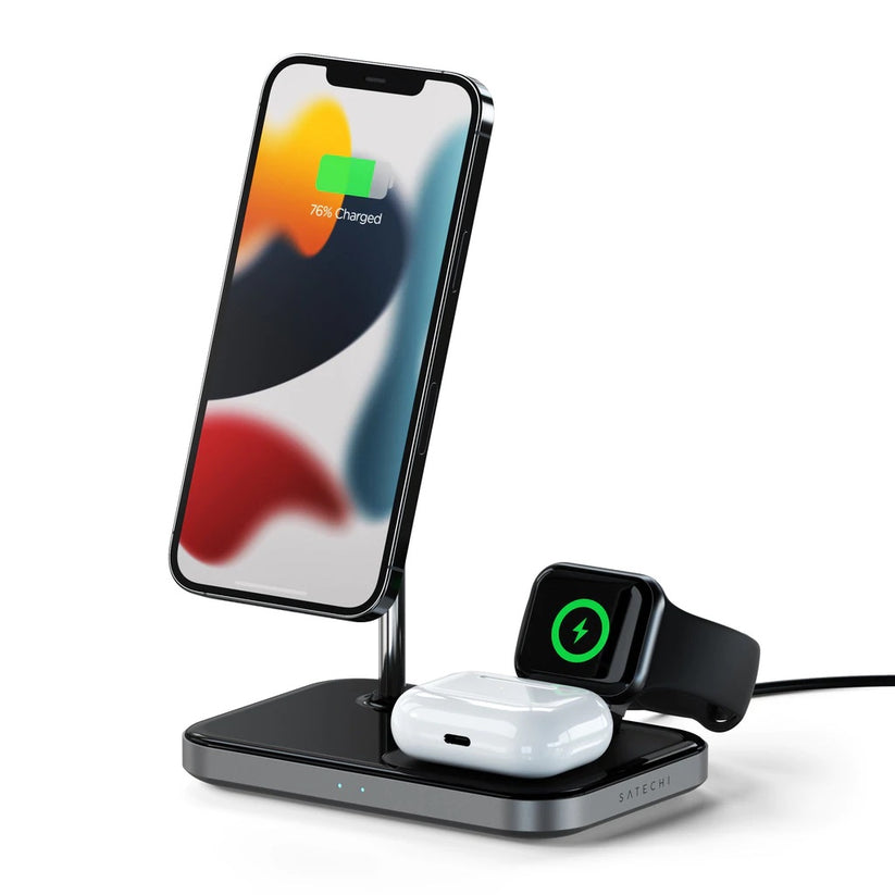 Satechi Trio Wireless Charging Stand - Black