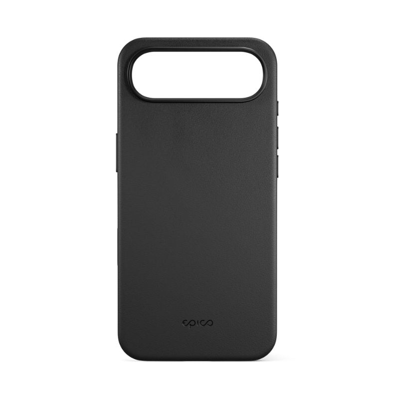 Epico Leather Pro Mag+ Case za iPhone 17 Air Qi2 & MagSafe kompatibilan crni