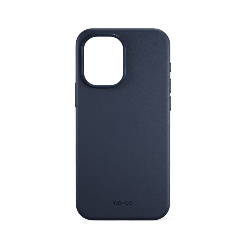 Epico Leather Pro Mag+ Case za iPhone 17 Qi2 & MagSafe kompatibilan plavi