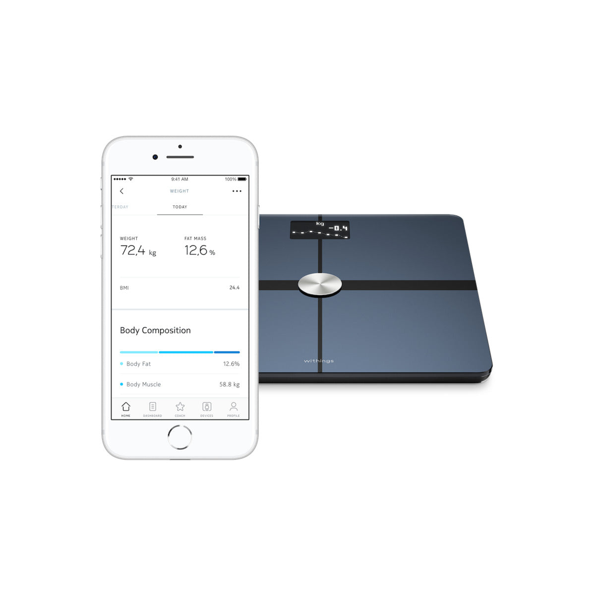 Withings Body+ Full Body Composition WiFi Scale - Black