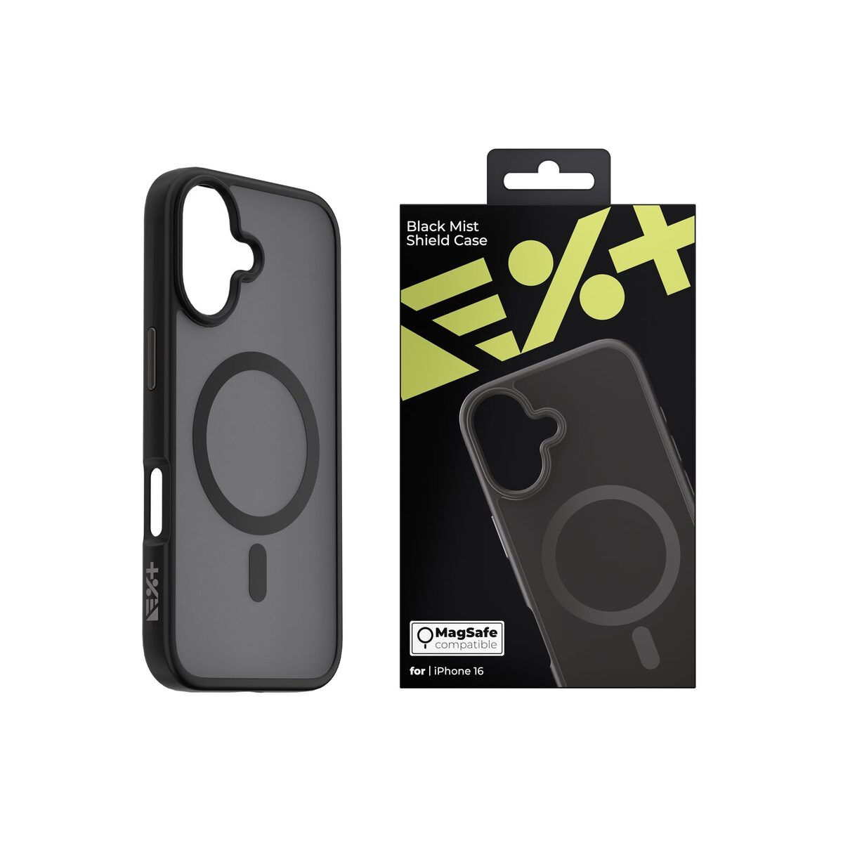 Next One Mist Shield Case za iPhone 16 - Black - kompatibilan sa MagSafe