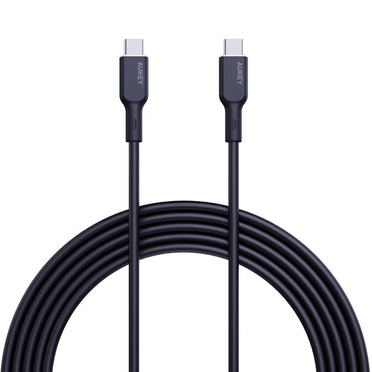 AUKEY Circlet Blink 100W Silicone USB-C to USB-C Cable 1.8m - Crni
