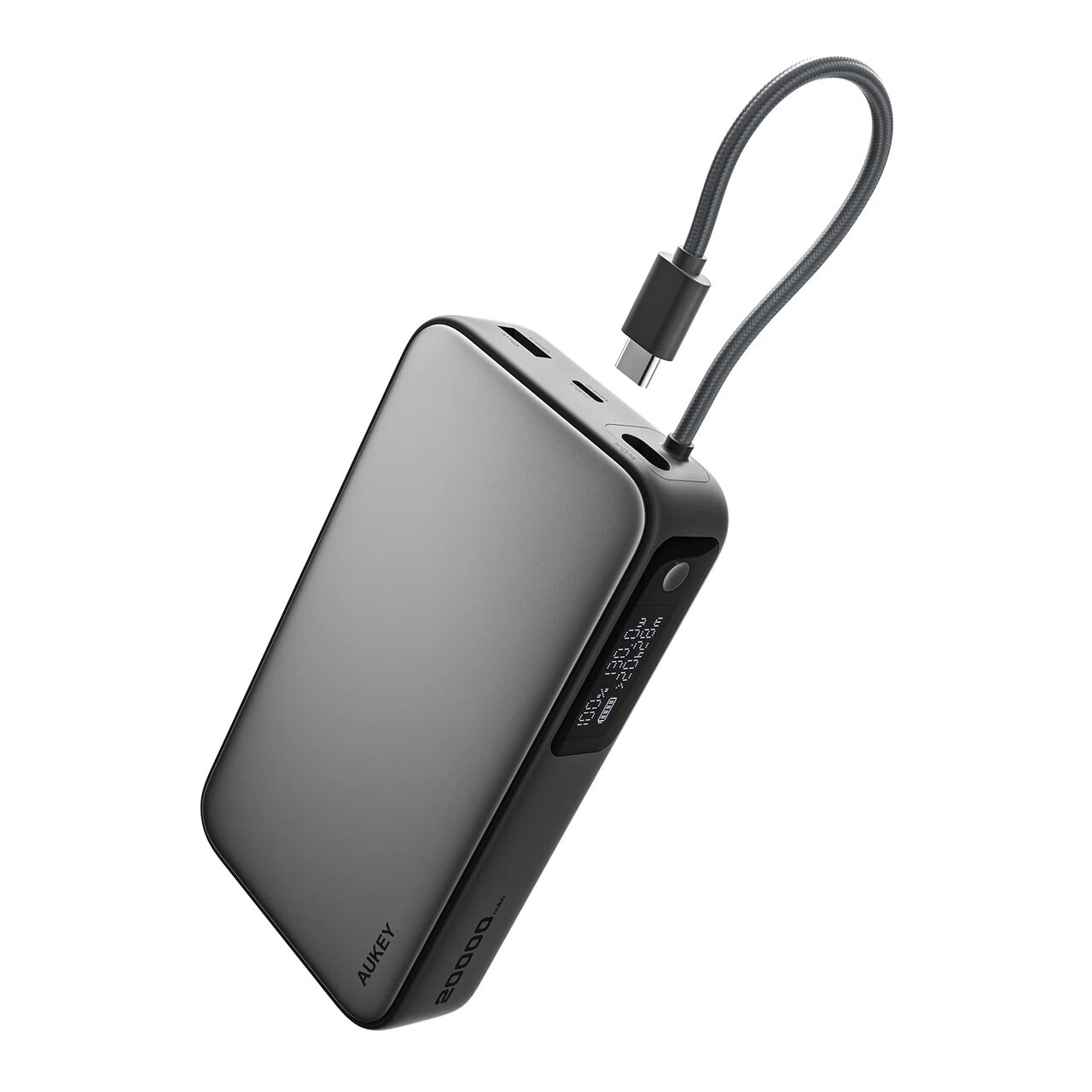 AUKEY Spark Sling 20000 Compact Fast Charging Power Bank s ugrađenim USB-C kabelom