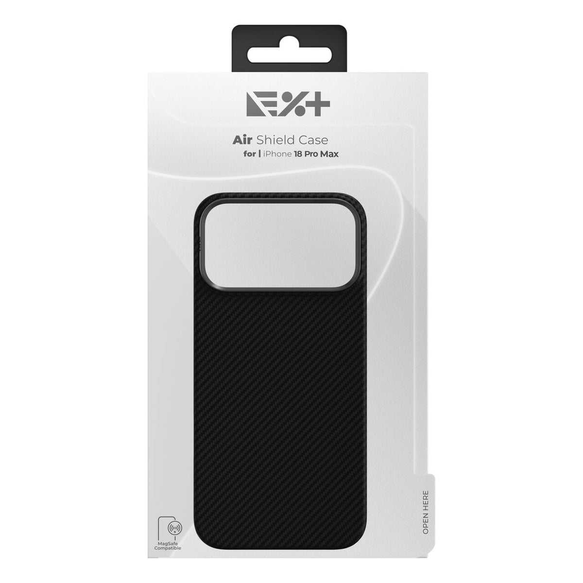 NOA AirShield maskica za iPhone 18 Pro Max kompatibilna s MagSafeom - crna