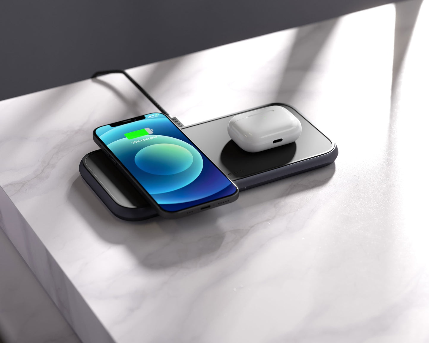 ZENS Dual Aluminium Wireless Charger Ð Black - iSTYLE.hr