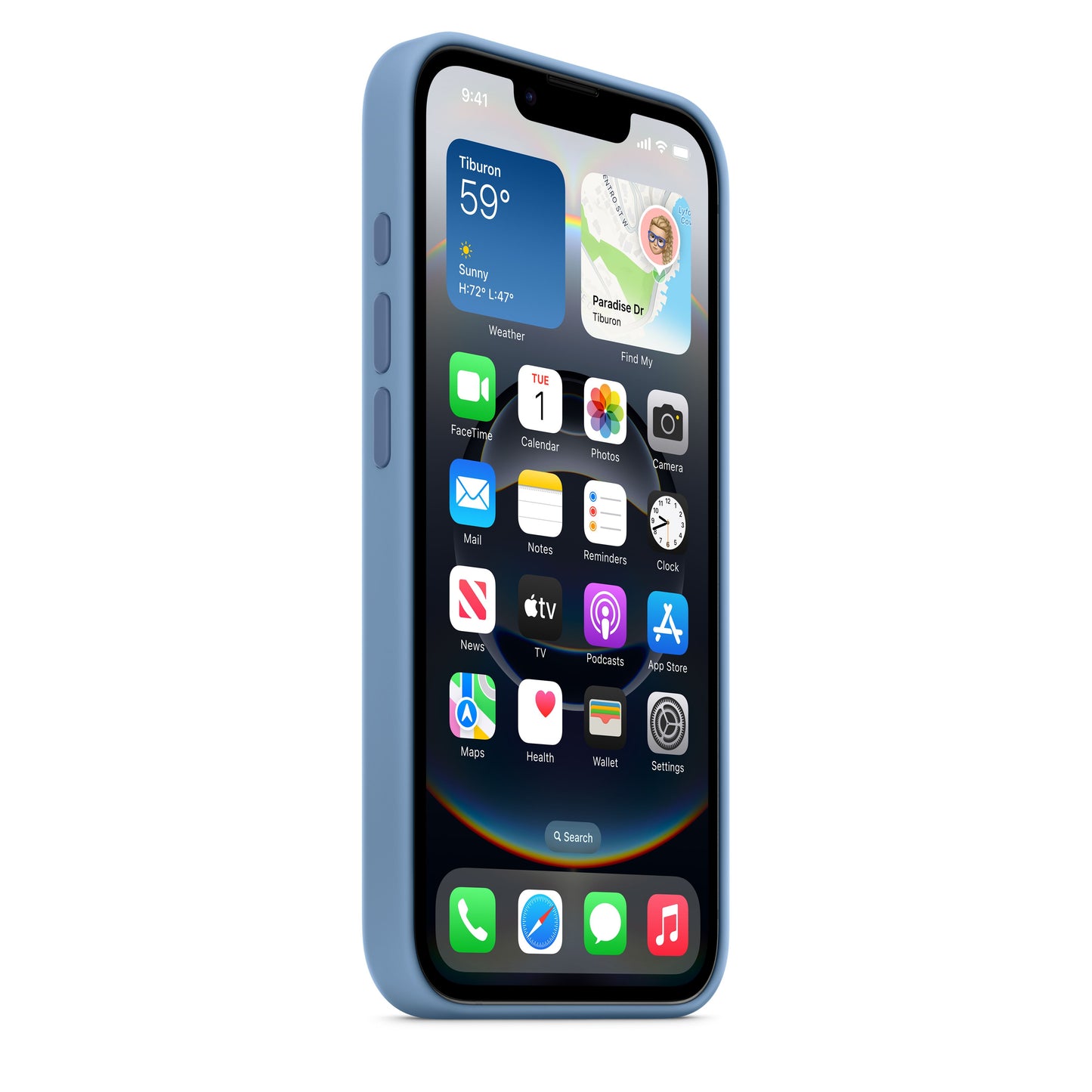 iPhone 16e Silicone Case – Winter Blue - iSTYLE.hr