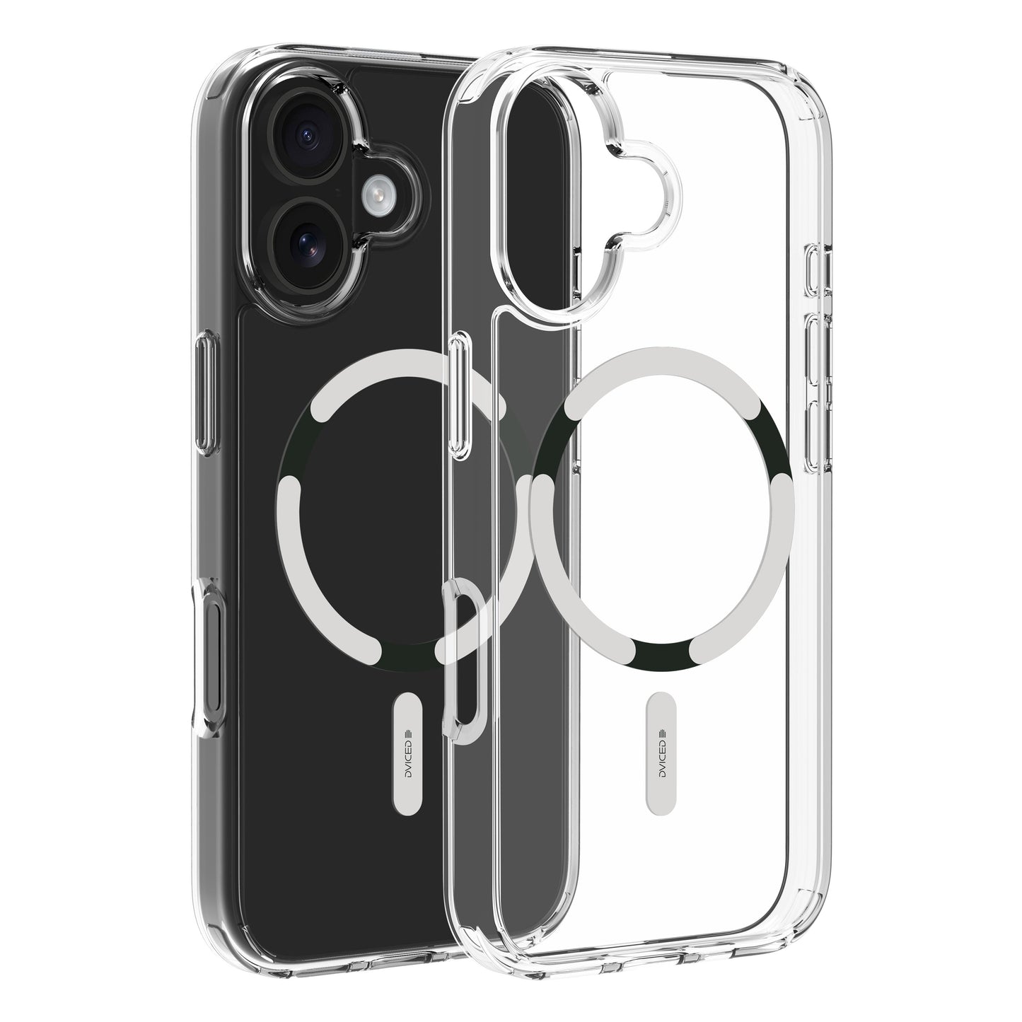 Dviced prozirna MagSafe maskica za iPhone 17 - bijela