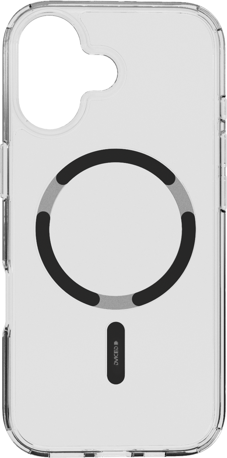 Dviced prozirna MagSafe maskica za iPhone 17 - crna