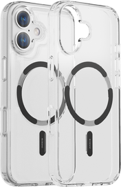 Dviced prozirna MagSafe maskica za iPhone 17 - crna