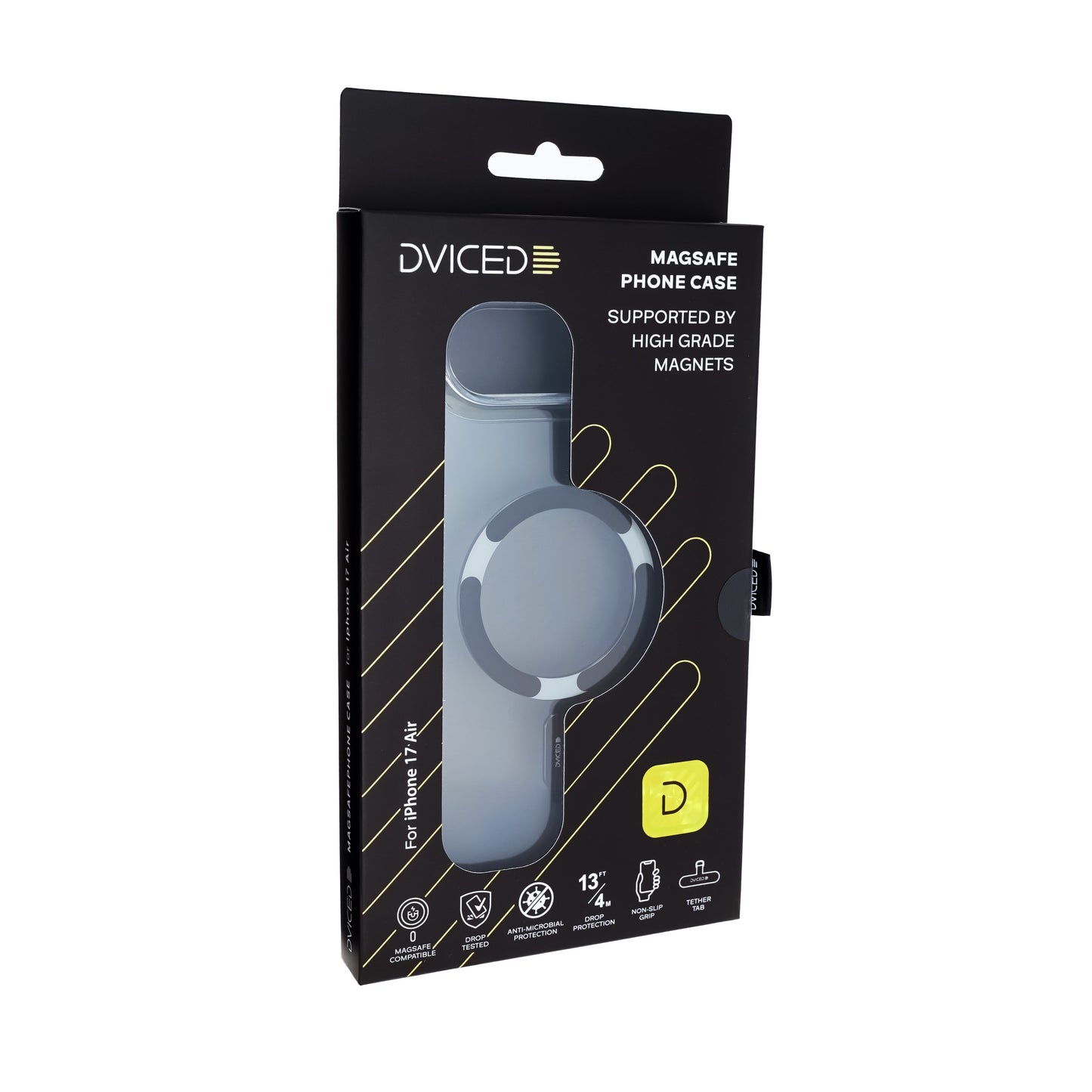 Dviced prozirna MagSafe maskica za iPhone 17 Air - crna