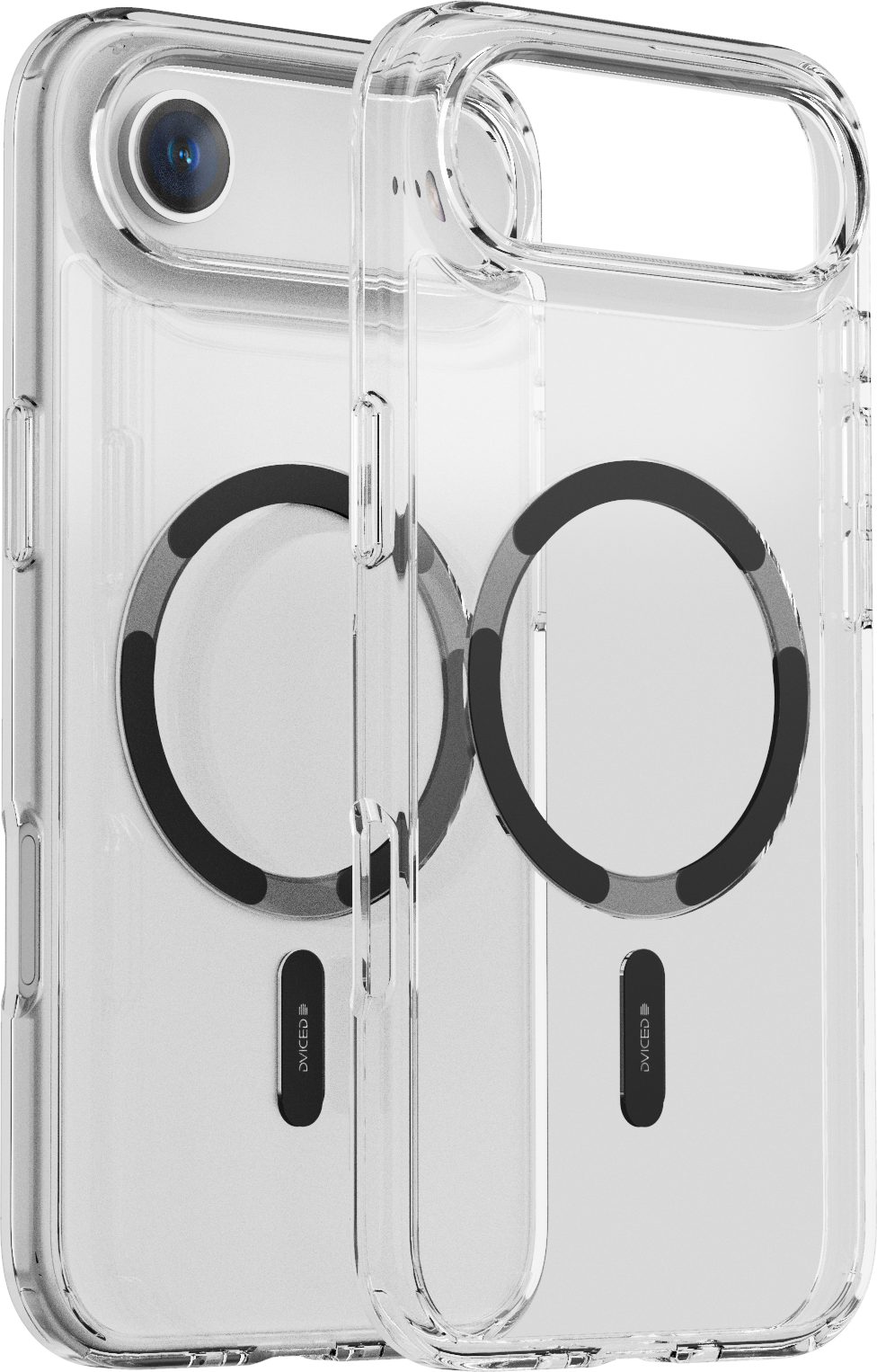 Dviced prozirna MagSafe maskica za iPhone 17 Air - crna