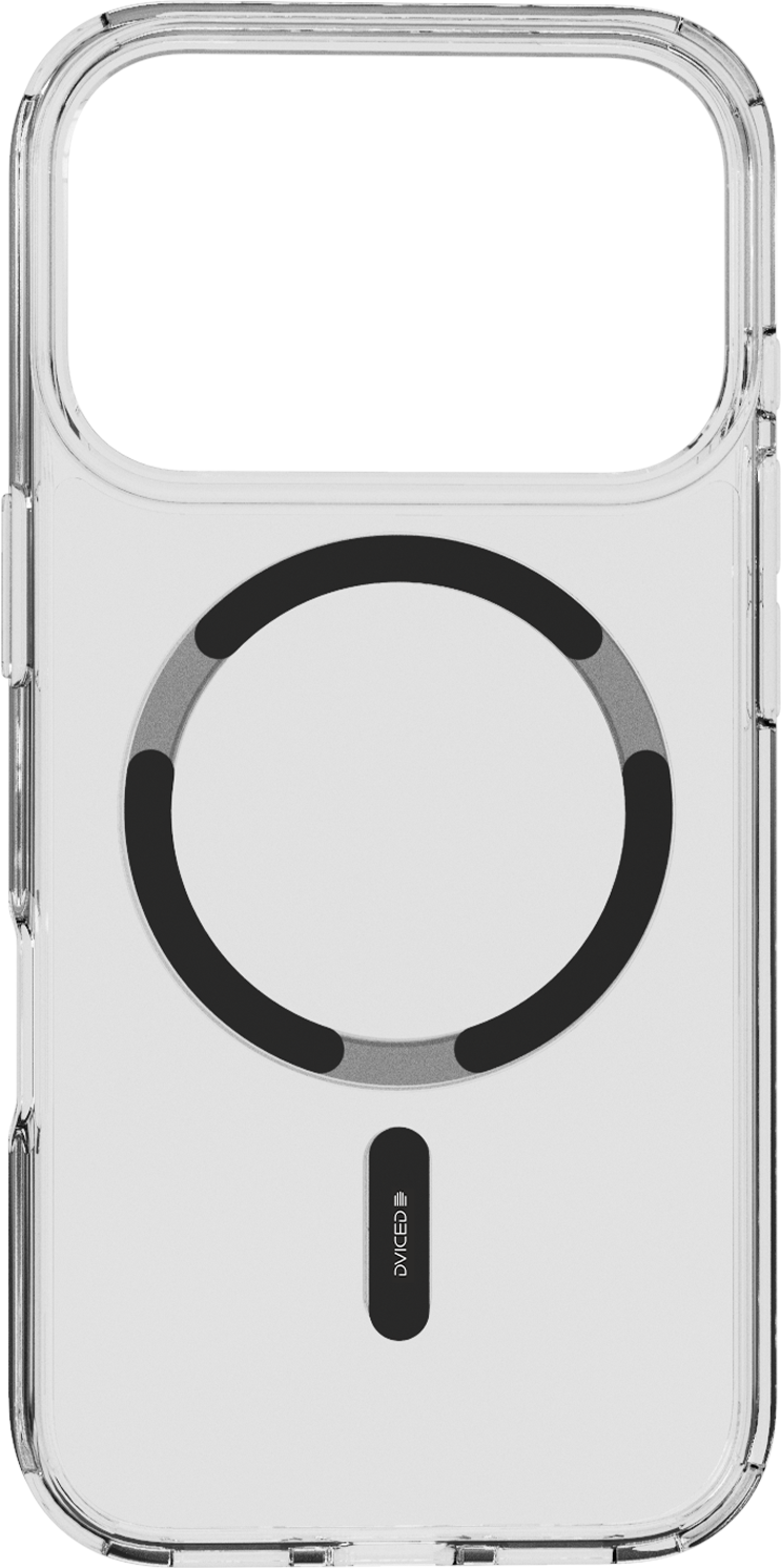 Dviced prozirna MagSafe maskica za iPhone 17 Pro - crna